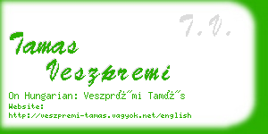 tamas veszpremi business card